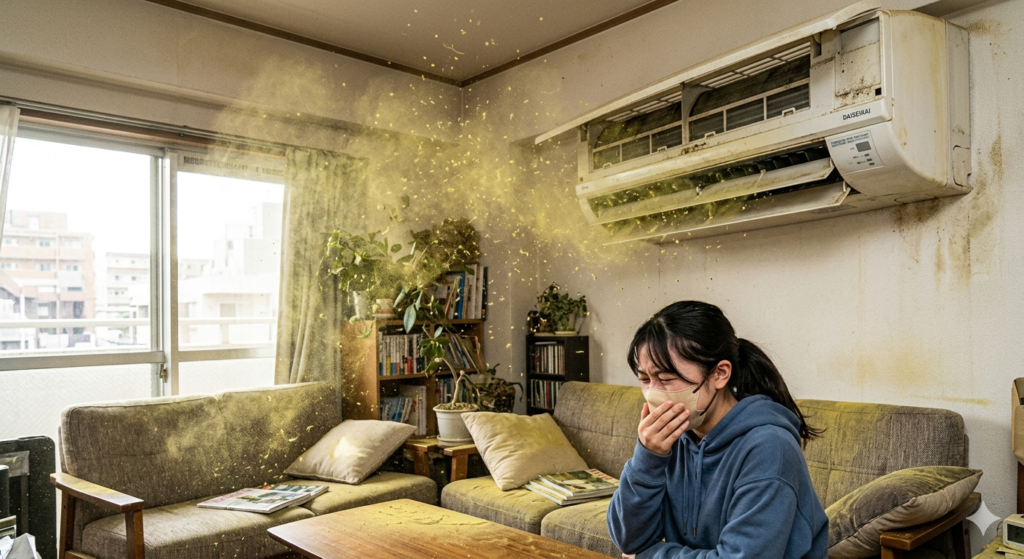 【要注意】春に溜まった花粉が夏に一気に出てきます
